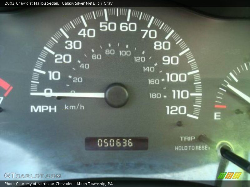 Galaxy Silver Metallic / Gray 2002 Chevrolet Malibu Sedan