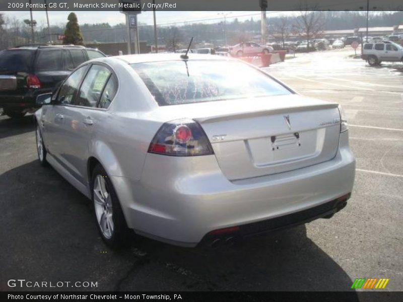 Maverick Silver Metallic / Onyx/Red 2009 Pontiac G8 GT