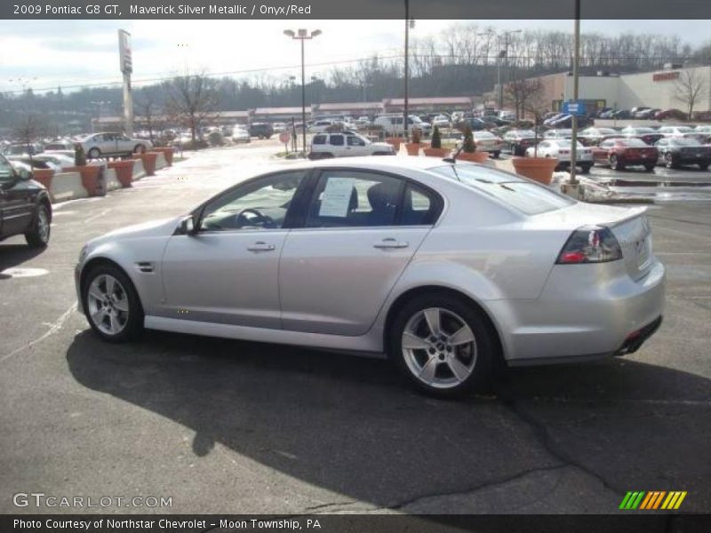 Maverick Silver Metallic / Onyx/Red 2009 Pontiac G8 GT