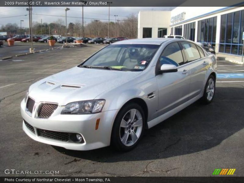 Maverick Silver Metallic / Onyx/Red 2009 Pontiac G8 GT