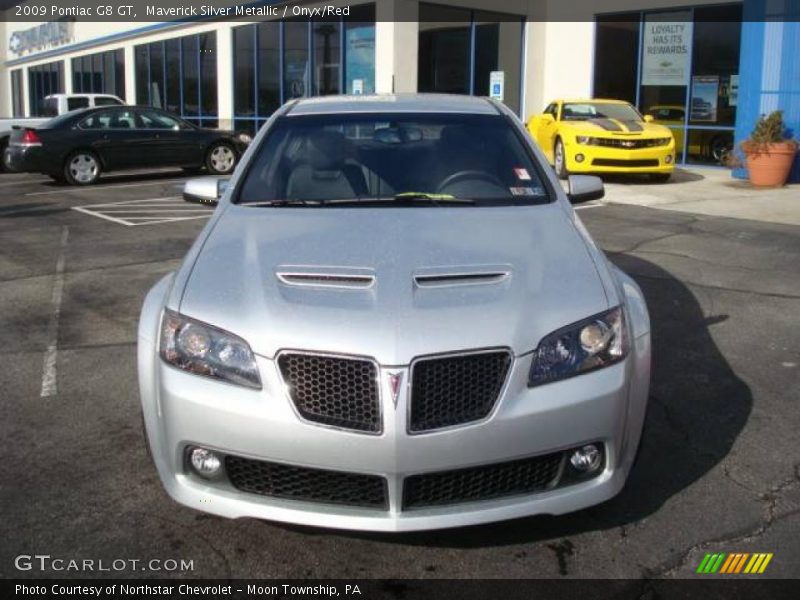 Maverick Silver Metallic / Onyx/Red 2009 Pontiac G8 GT