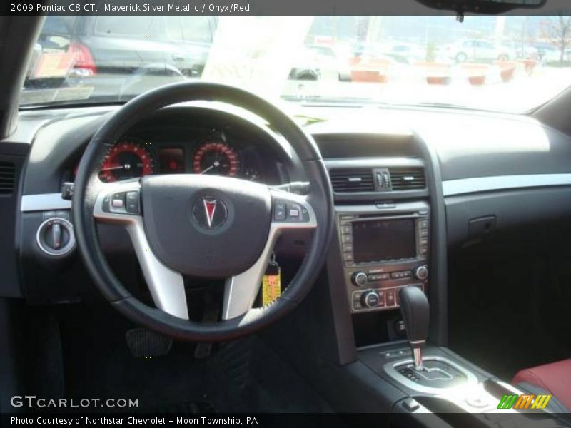 Maverick Silver Metallic / Onyx/Red 2009 Pontiac G8 GT