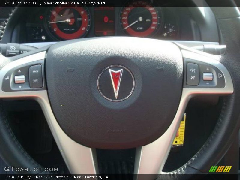 Maverick Silver Metallic / Onyx/Red 2009 Pontiac G8 GT