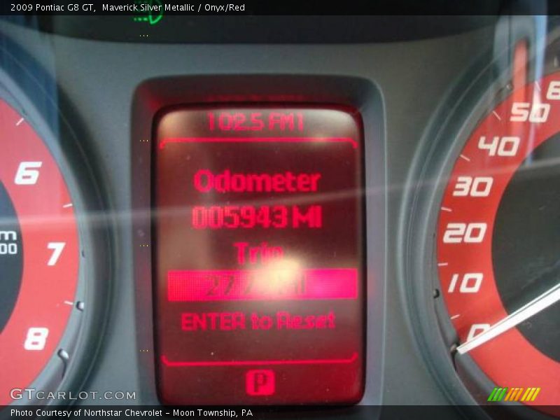 Maverick Silver Metallic / Onyx/Red 2009 Pontiac G8 GT