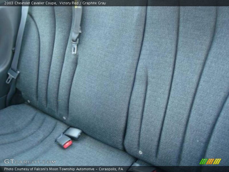 Victory Red / Graphite Gray 2003 Chevrolet Cavalier Coupe