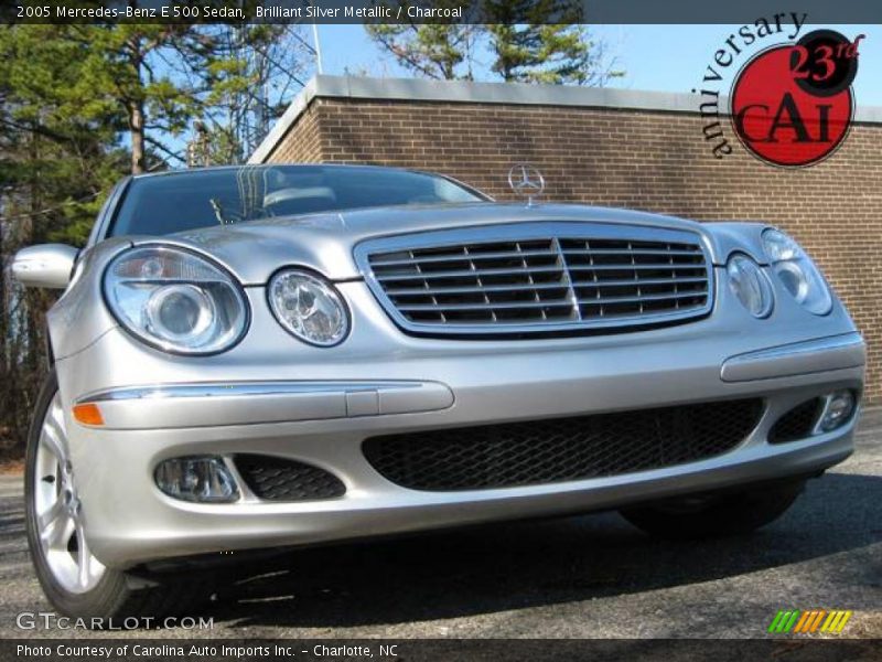 Brilliant Silver Metallic / Charcoal 2005 Mercedes-Benz E 500 Sedan