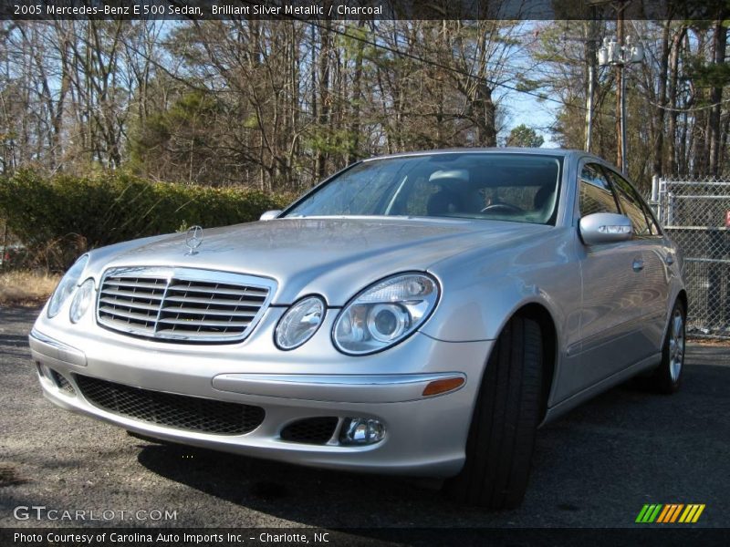 Brilliant Silver Metallic / Charcoal 2005 Mercedes-Benz E 500 Sedan