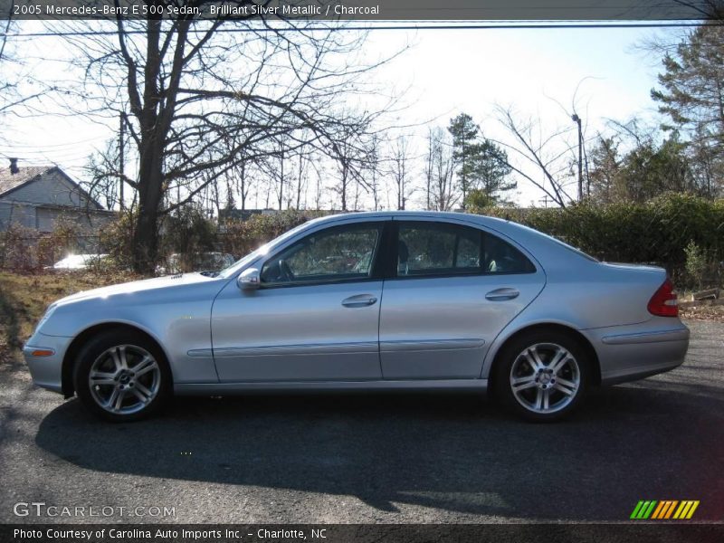 Brilliant Silver Metallic / Charcoal 2005 Mercedes-Benz E 500 Sedan