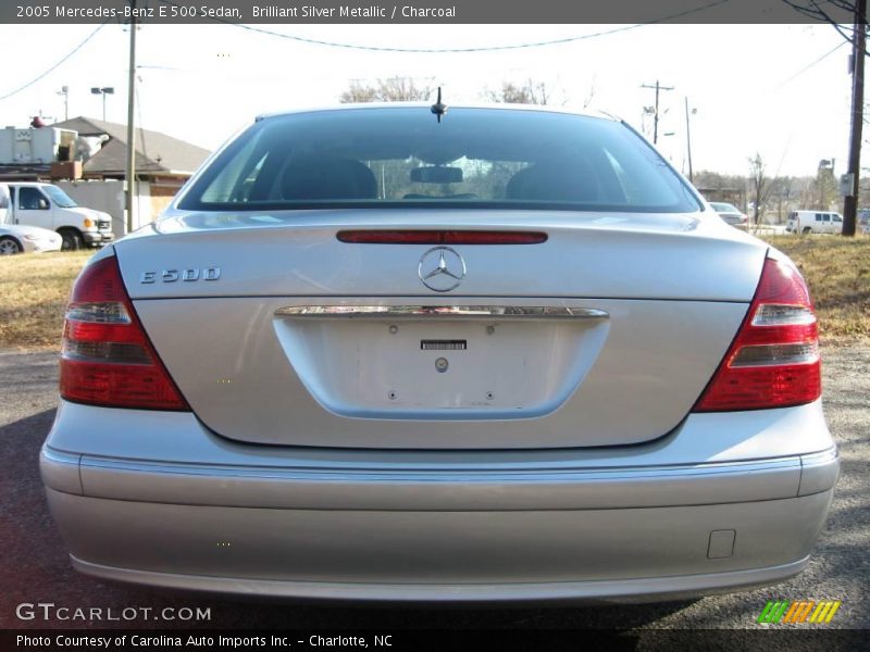 Brilliant Silver Metallic / Charcoal 2005 Mercedes-Benz E 500 Sedan