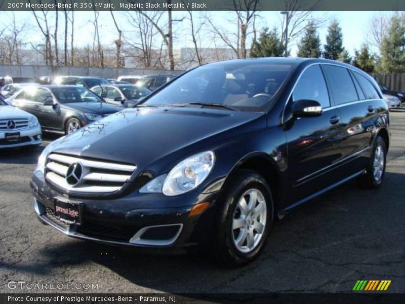 Majestic Black Metallic / Black 2007 Mercedes-Benz R 350 4Matic