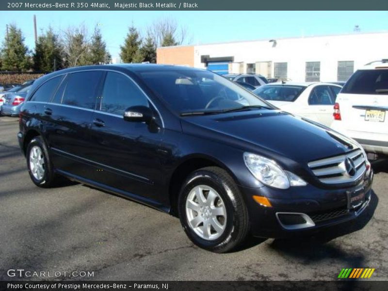 Majestic Black Metallic / Black 2007 Mercedes-Benz R 350 4Matic