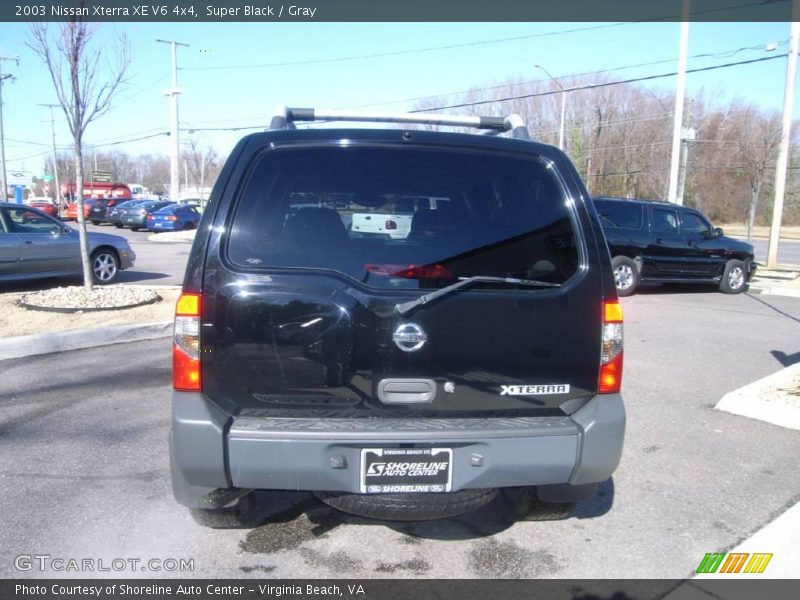 Super Black / Gray 2003 Nissan Xterra XE V6 4x4