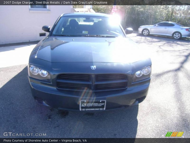 Steel Blue Metallic / Dark Slate Gray/Light Graystone 2007 Dodge Charger