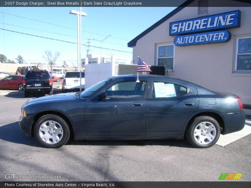 Steel Blue Metallic / Dark Slate Gray/Light Graystone 2007 Dodge Charger