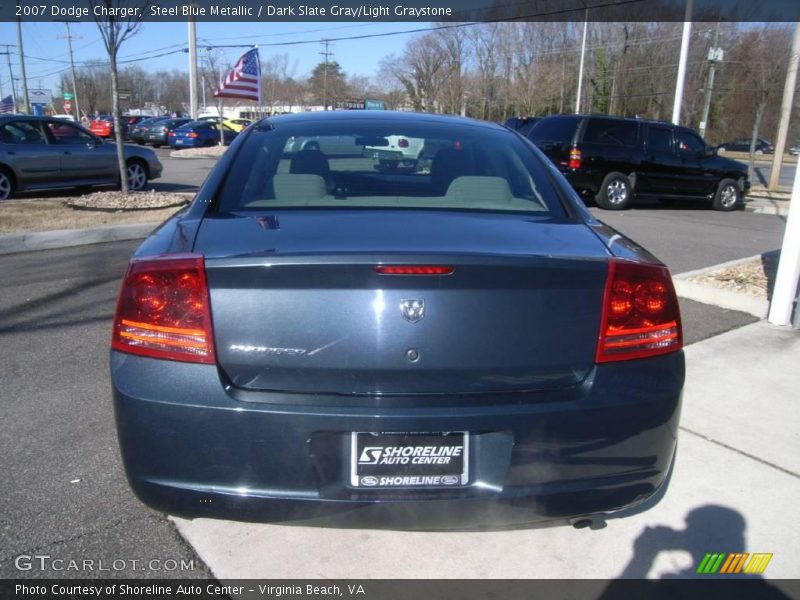 Steel Blue Metallic / Dark Slate Gray/Light Graystone 2007 Dodge Charger
