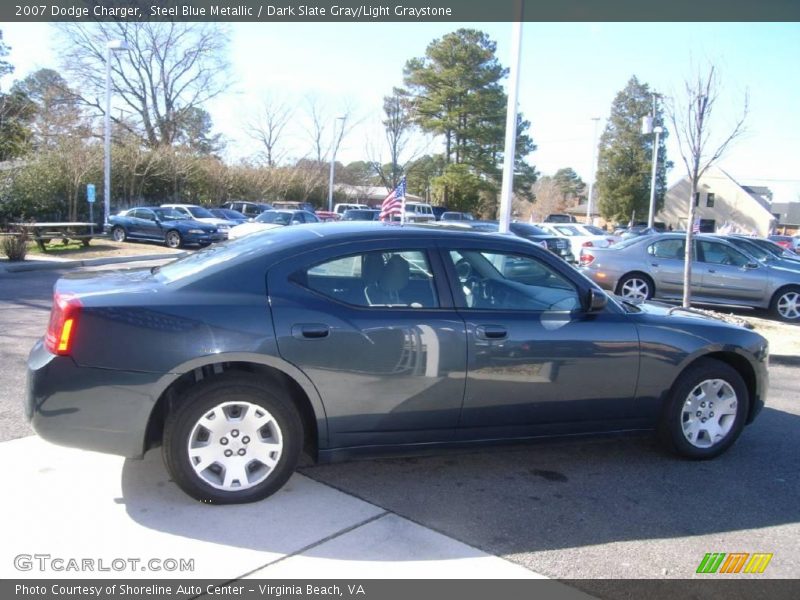 Steel Blue Metallic / Dark Slate Gray/Light Graystone 2007 Dodge Charger