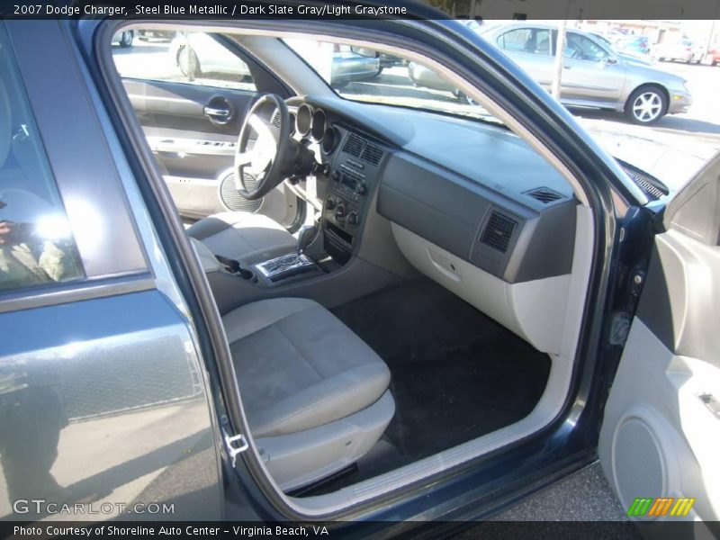 Steel Blue Metallic / Dark Slate Gray/Light Graystone 2007 Dodge Charger