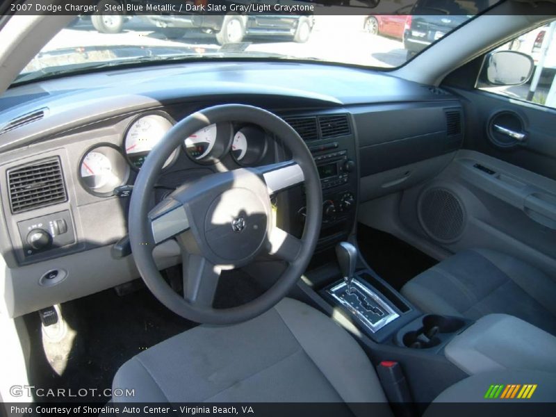Steel Blue Metallic / Dark Slate Gray/Light Graystone 2007 Dodge Charger