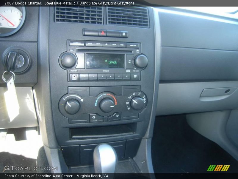 Steel Blue Metallic / Dark Slate Gray/Light Graystone 2007 Dodge Charger