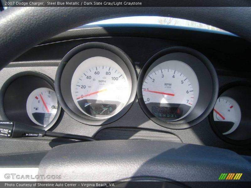 Steel Blue Metallic / Dark Slate Gray/Light Graystone 2007 Dodge Charger