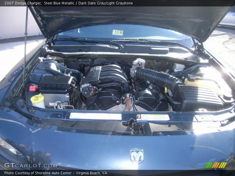 Steel Blue Metallic / Dark Slate Gray/Light Graystone 2007 Dodge Charger