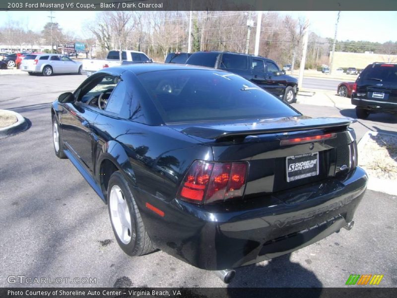Black / Dark Charcoal 2003 Ford Mustang V6 Coupe