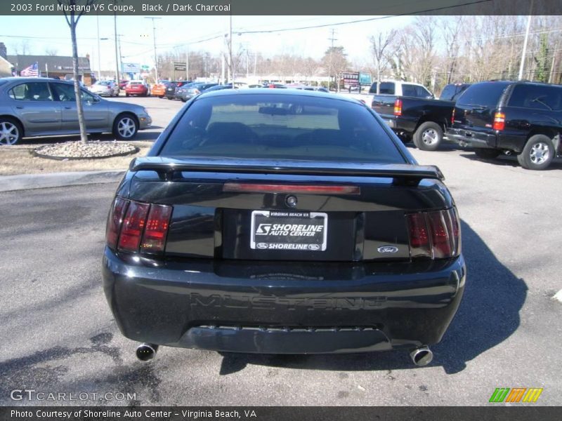 Black / Dark Charcoal 2003 Ford Mustang V6 Coupe