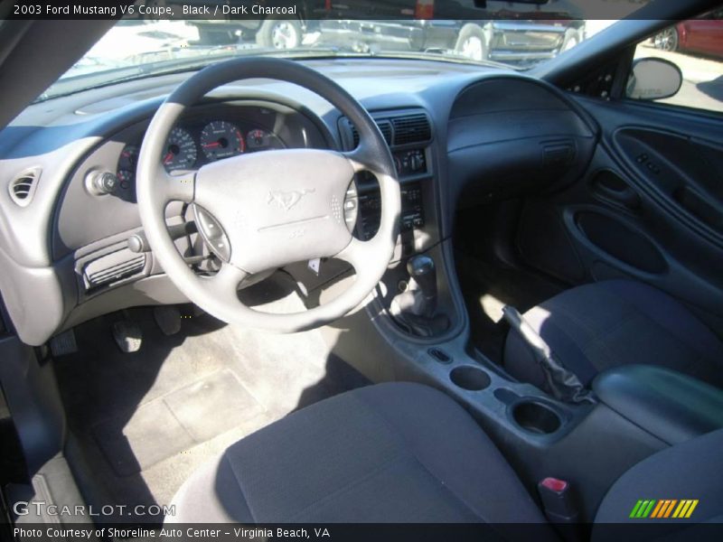 Black / Dark Charcoal 2003 Ford Mustang V6 Coupe