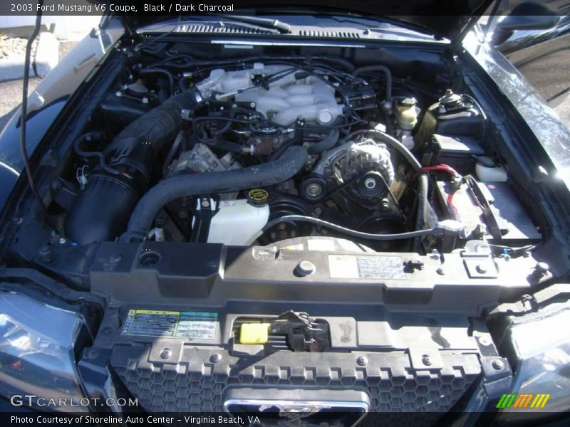 Black / Dark Charcoal 2003 Ford Mustang V6 Coupe