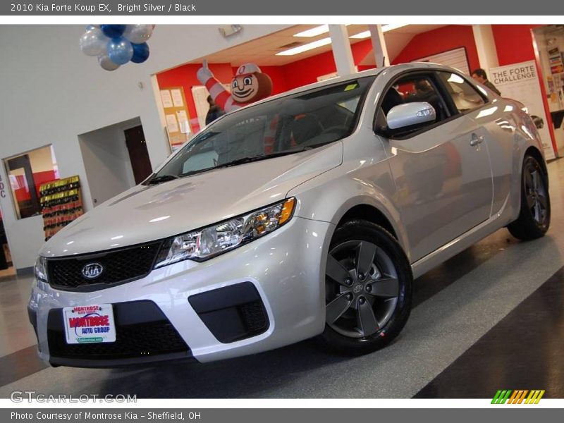 Bright Silver / Black 2010 Kia Forte Koup EX