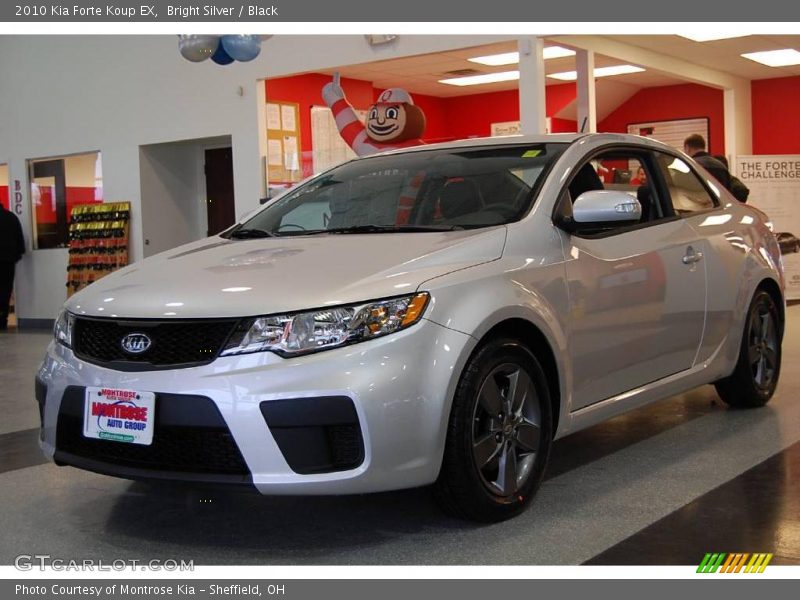 Bright Silver / Black 2010 Kia Forte Koup EX