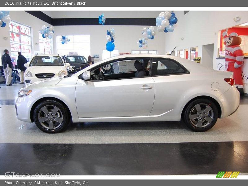 Bright Silver / Black 2010 Kia Forte Koup EX
