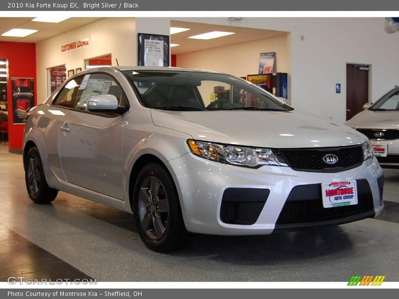 Bright Silver / Black 2010 Kia Forte Koup EX