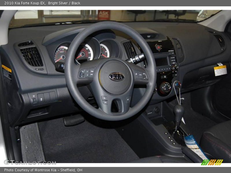 Bright Silver / Black 2010 Kia Forte Koup EX
