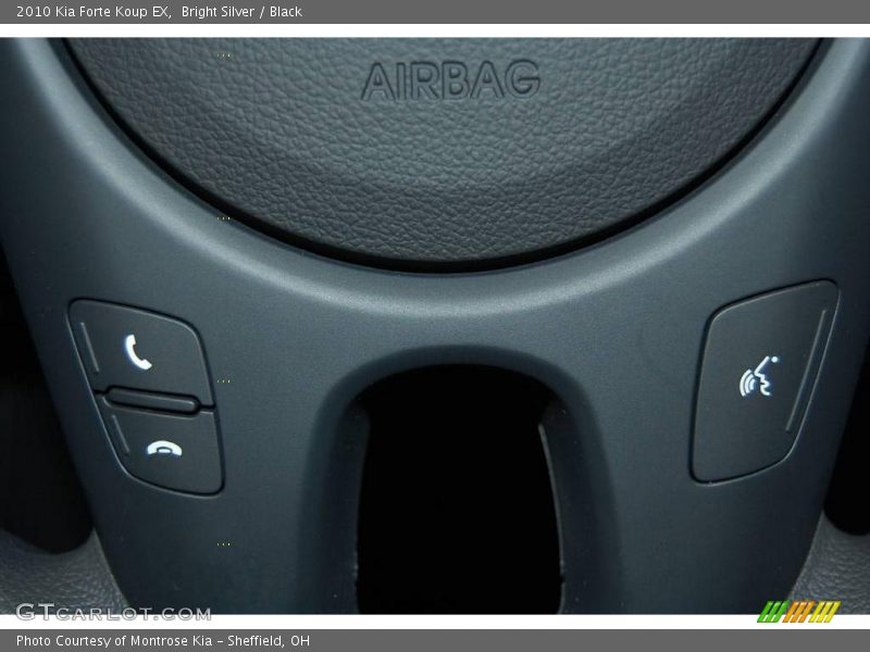 Bright Silver / Black 2010 Kia Forte Koup EX