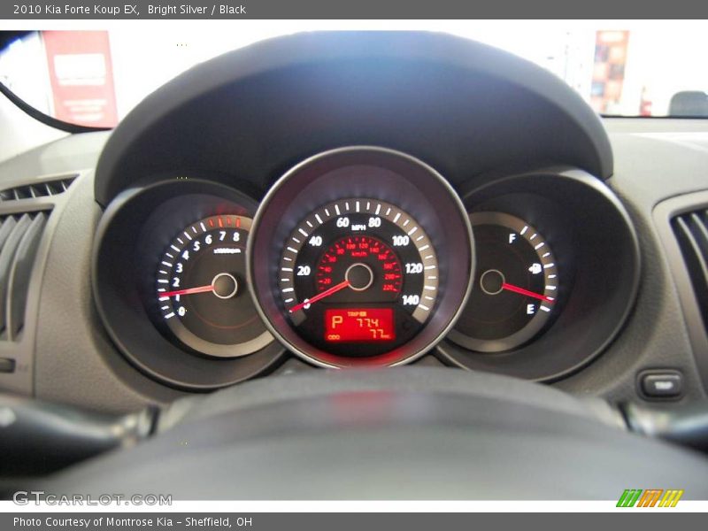 Bright Silver / Black 2010 Kia Forte Koup EX