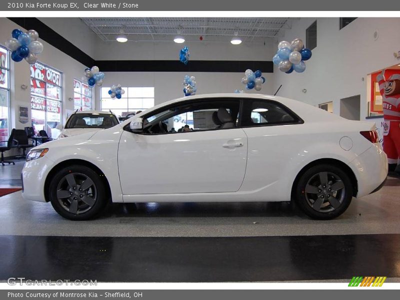 Clear White / Stone 2010 Kia Forte Koup EX