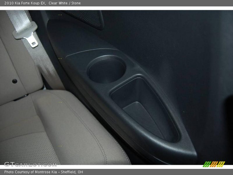 Clear White / Stone 2010 Kia Forte Koup EX