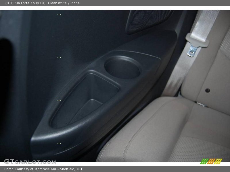 Clear White / Stone 2010 Kia Forte Koup EX