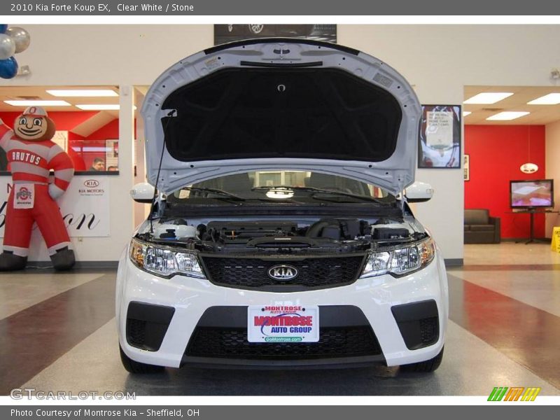 Clear White / Stone 2010 Kia Forte Koup EX