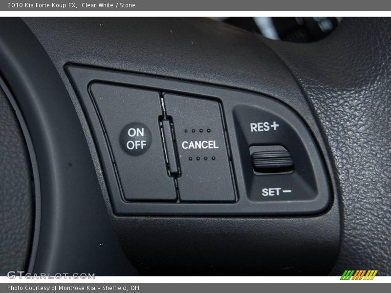 Clear White / Stone 2010 Kia Forte Koup EX
