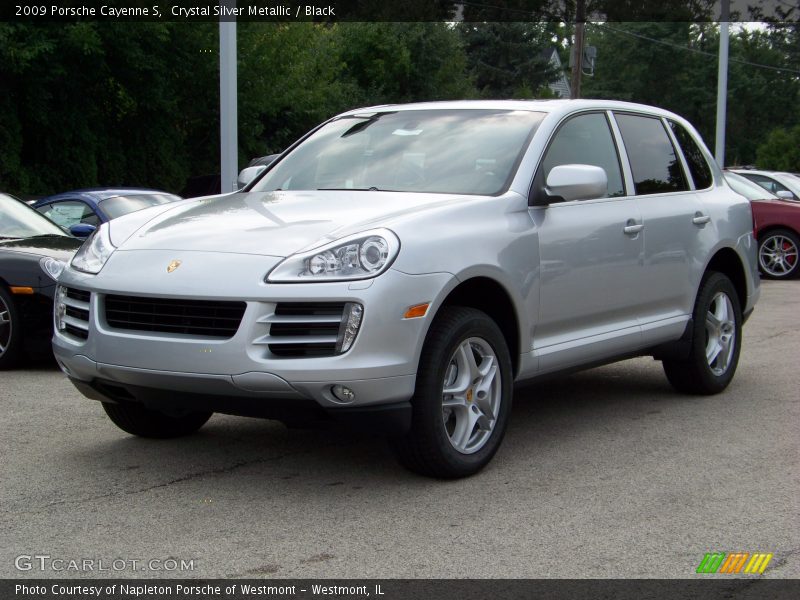 Crystal Silver Metallic / Black 2009 Porsche Cayenne S