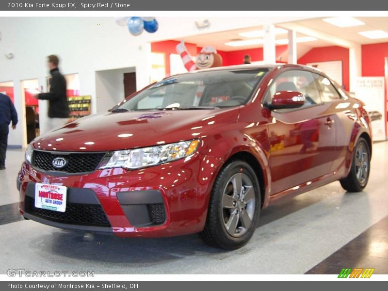 Spicy Red / Stone 2010 Kia Forte Koup EX