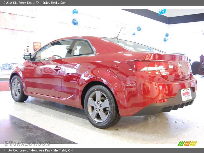 Spicy Red / Stone 2010 Kia Forte Koup EX