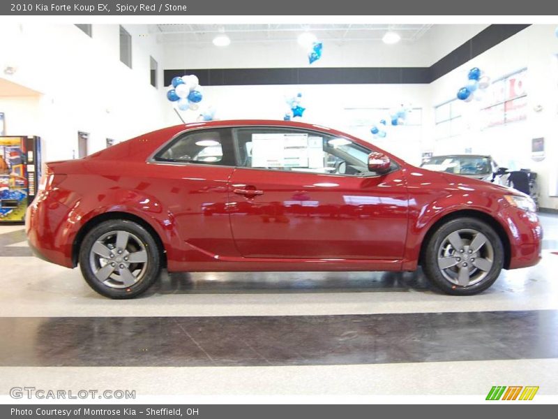 Spicy Red / Stone 2010 Kia Forte Koup EX
