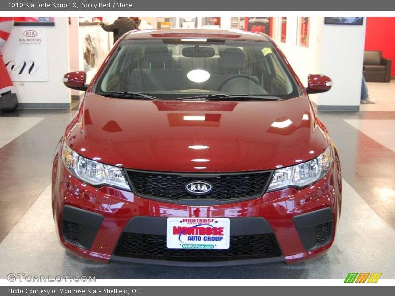 Spicy Red / Stone 2010 Kia Forte Koup EX