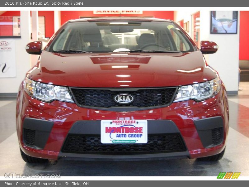 Spicy Red / Stone 2010 Kia Forte Koup EX
