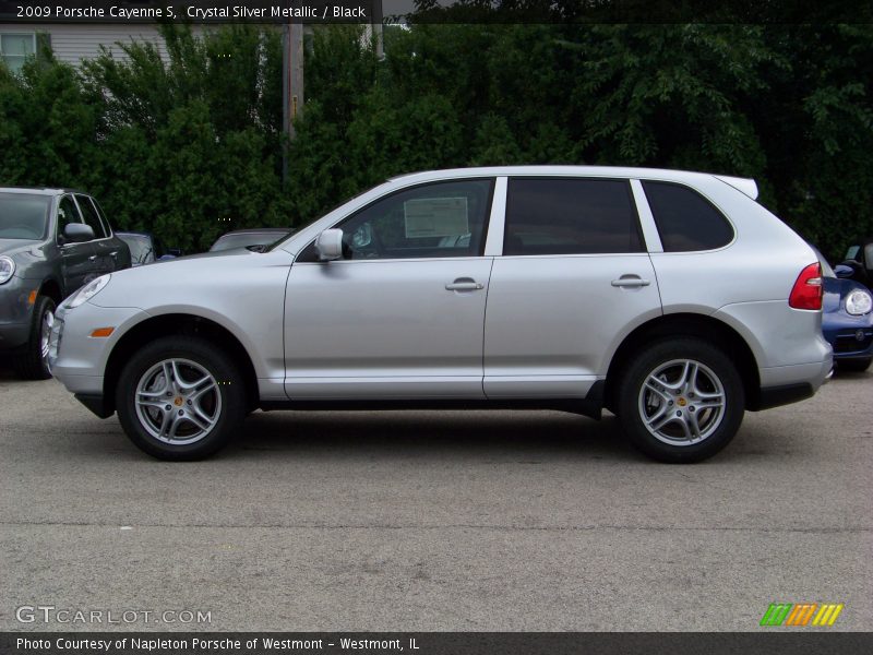 Crystal Silver Metallic / Black 2009 Porsche Cayenne S