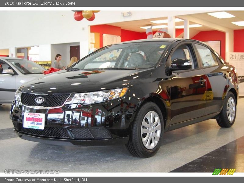 Ebony Black / Stone 2010 Kia Forte EX