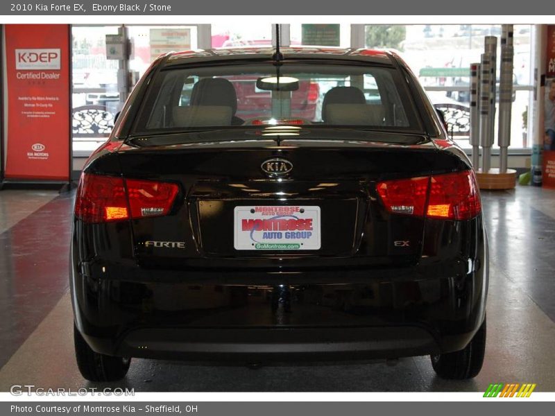 Ebony Black / Stone 2010 Kia Forte EX